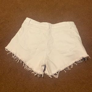 Size 11 white jean shorts